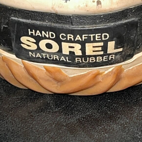 SOREL OUT 'N ABOUT WATERPROOF ANKLE DUCK RAIN BOOTS in RED WHITE & BLUE EUC W 8 - Picture 12 of 13